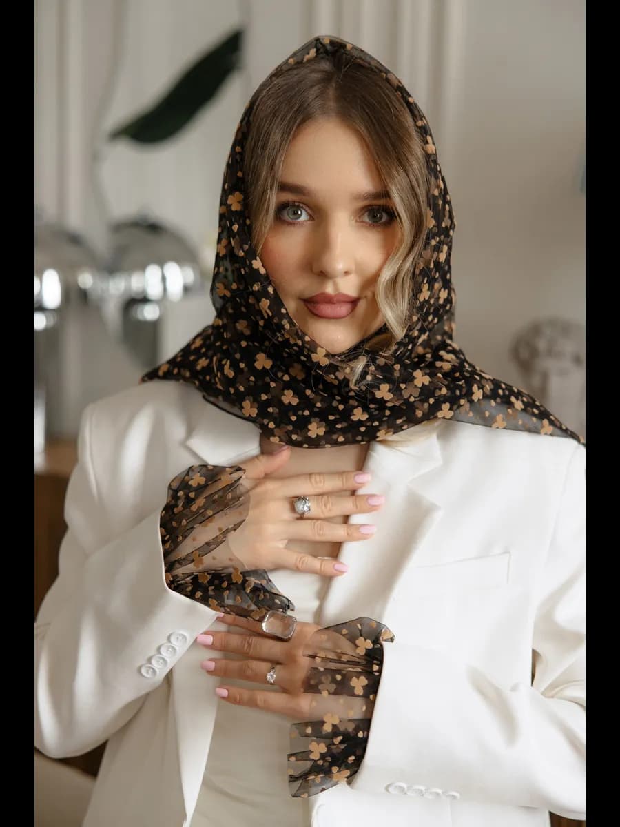 Платок на голову палантин шарф на шею