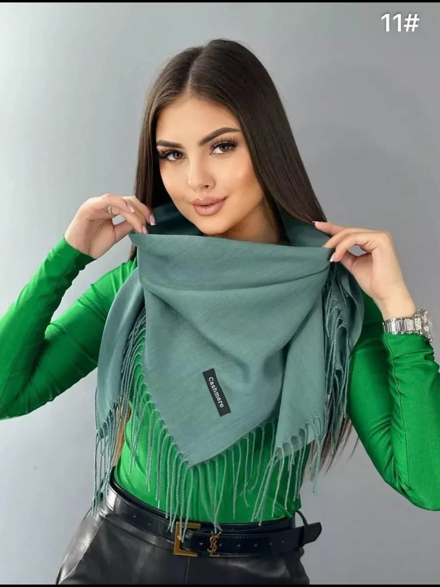 платки тонкие однотонный