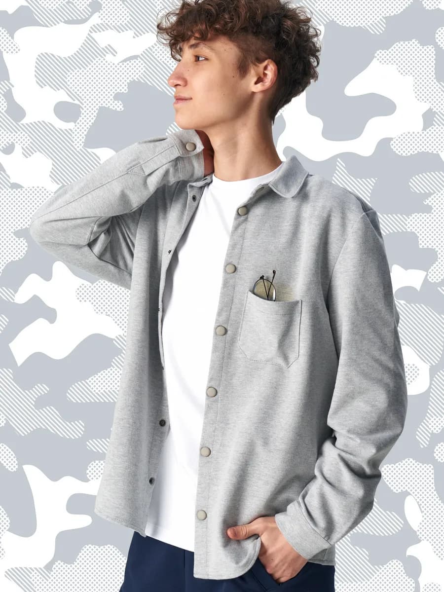 Рубашка для мальчика оверсайз подростковая