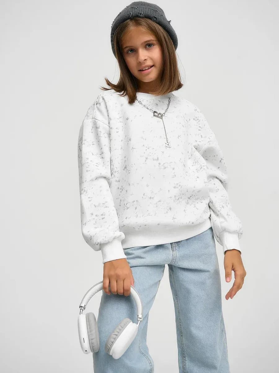 Свитшот с цепочкой оверсайз в школу