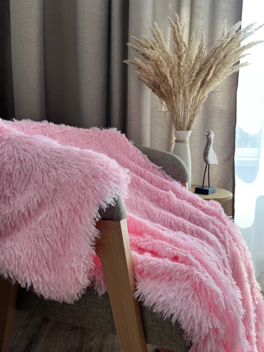 Плед пушистый 200х220 травка мех