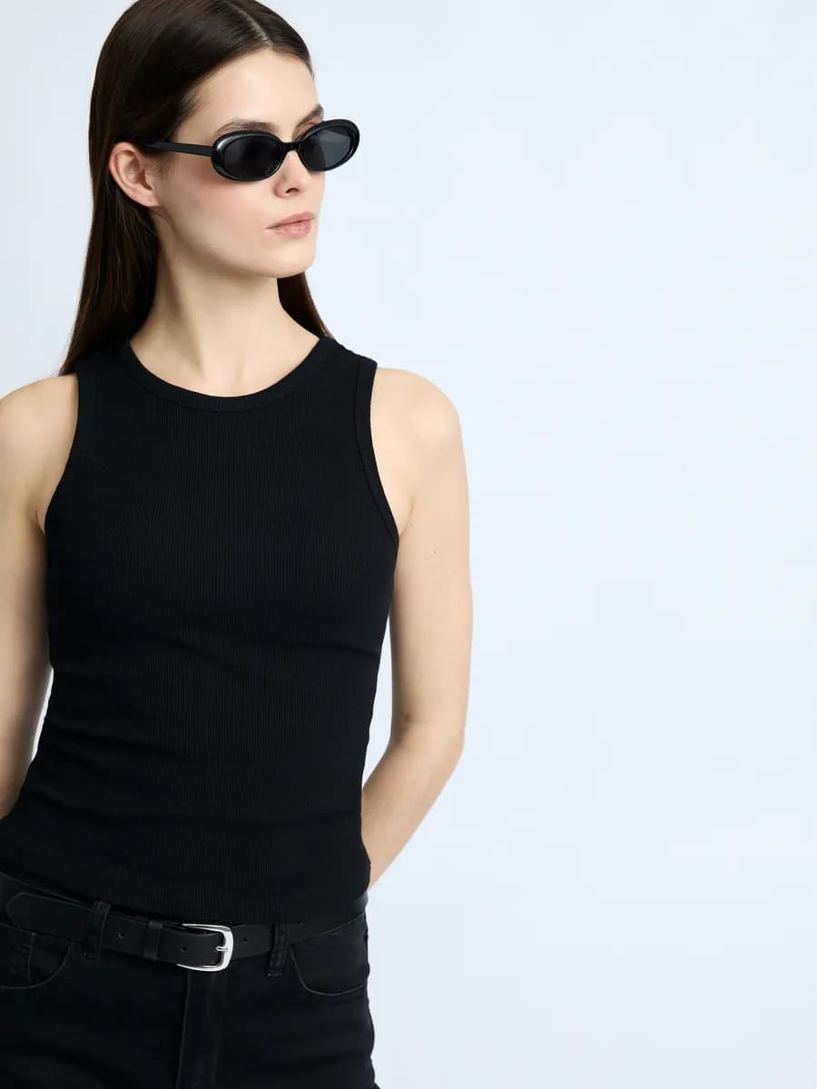 Женский топ-майка без рукавов