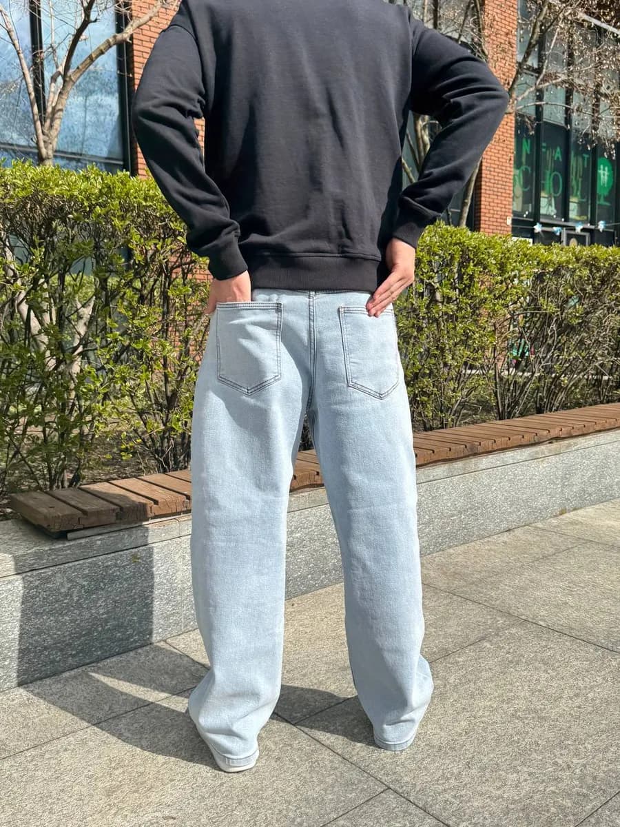 Широкие джинсы трубы прямые у2к