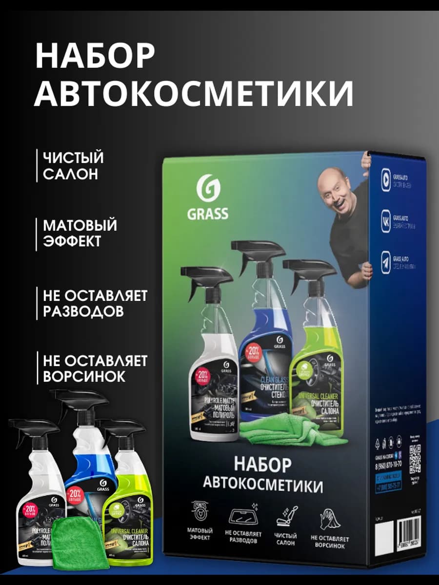 Подарочный набор автохимии для ухода за автомобилем