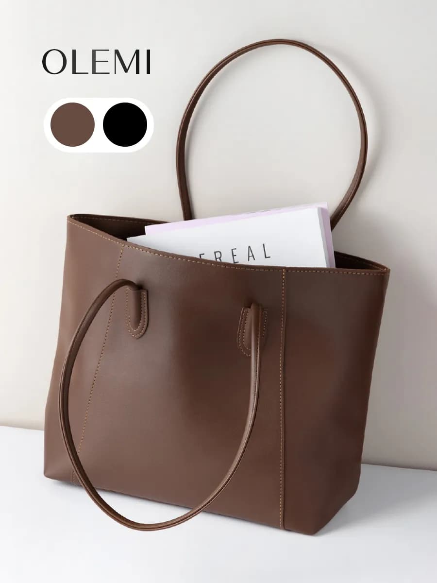 Сумка коричневая А4 мягкая экокожа