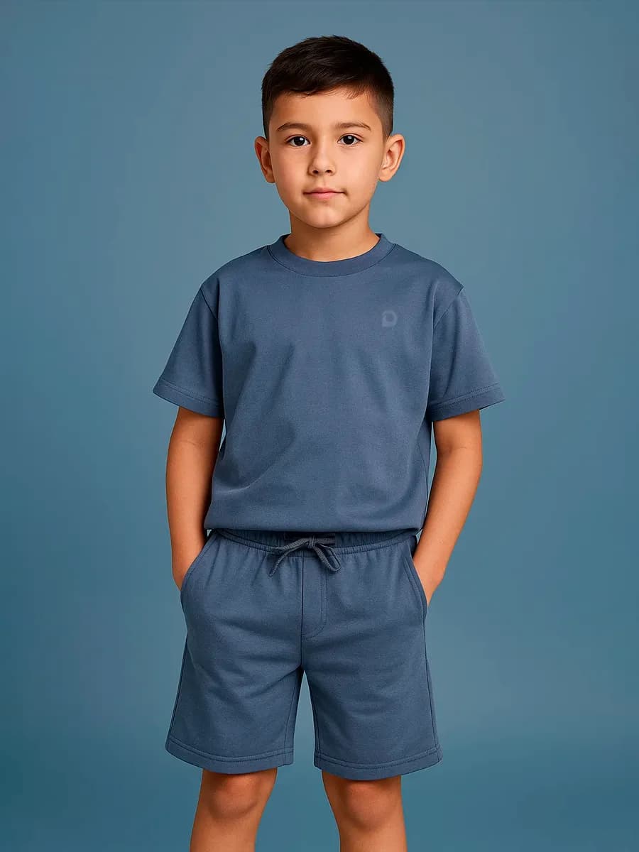Костюм для мальчика летний с шортами и футболкой оверсайз