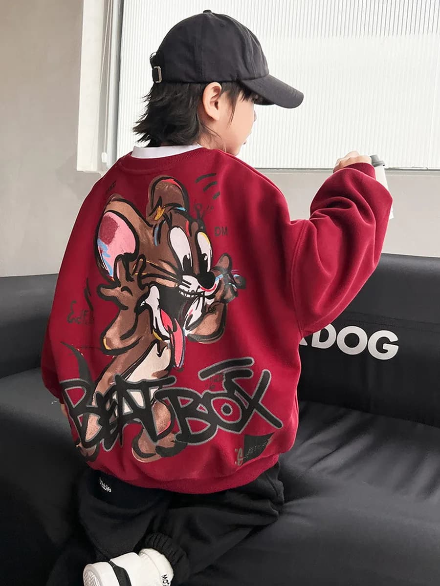 свитшот с принтом для детей и подростков