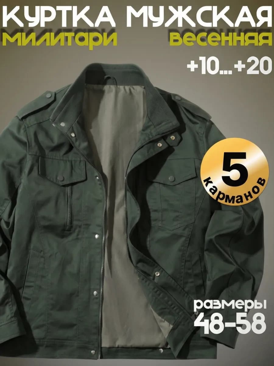 Весенняя куртка хлопок