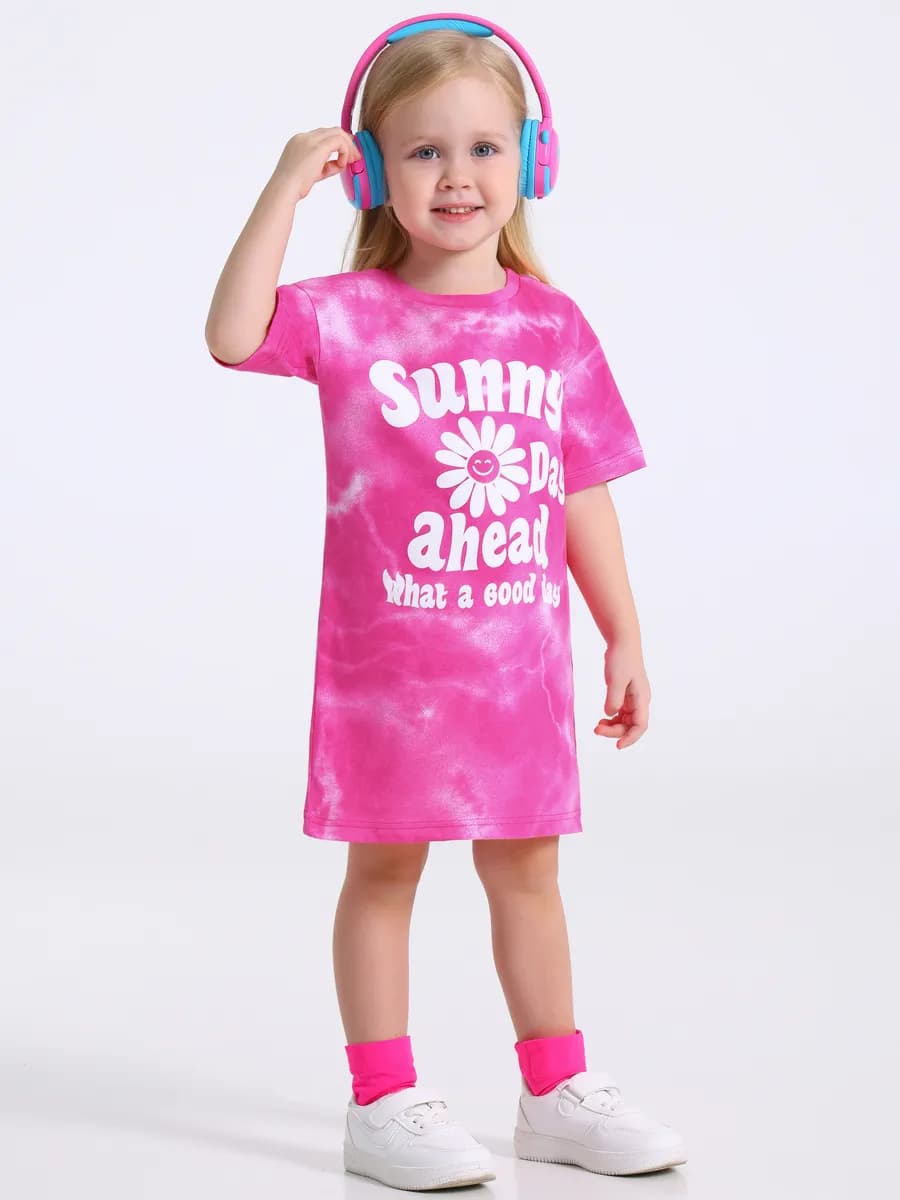 Платье - футболка в садик туника детская
