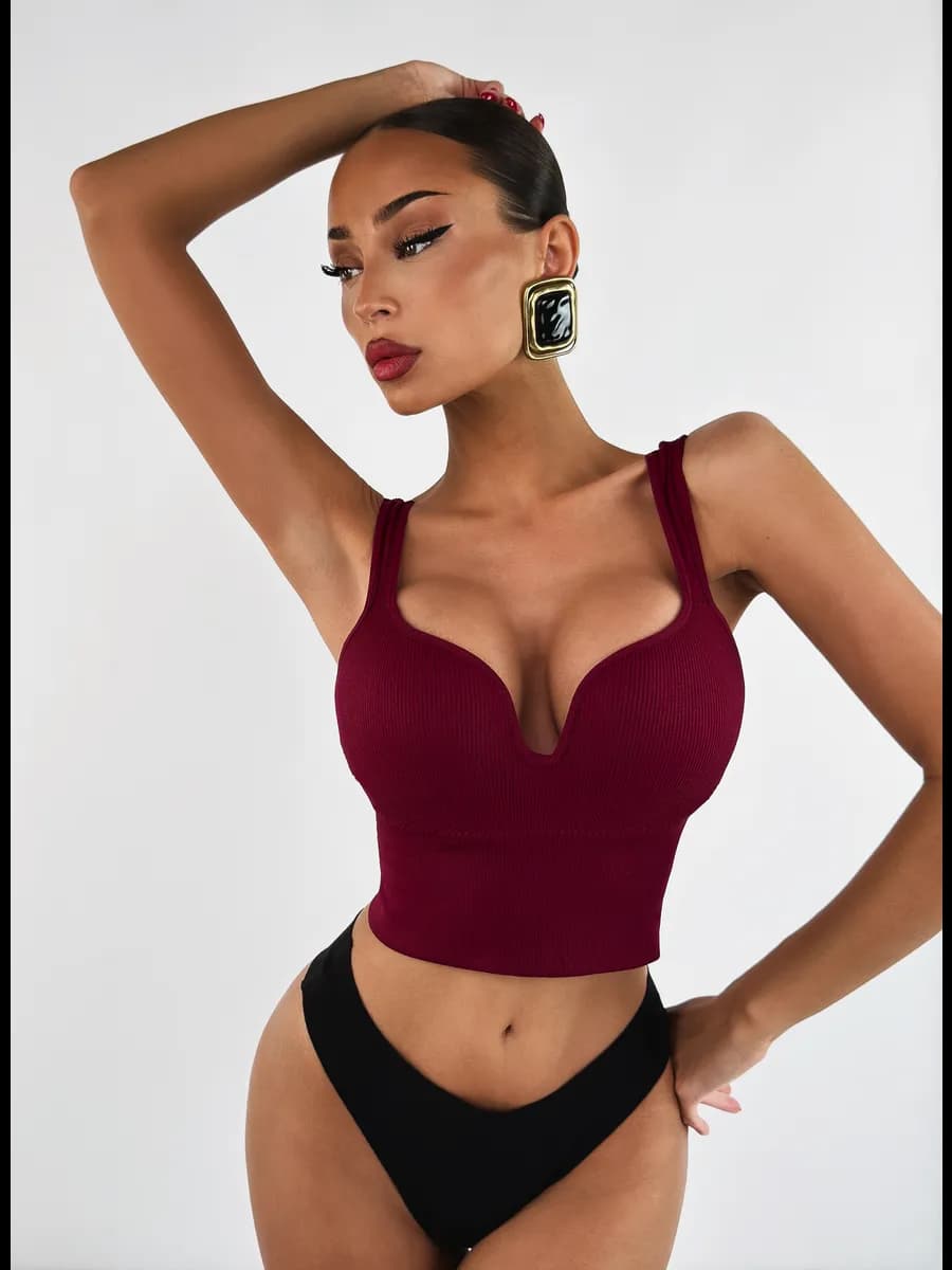 Бесшовный бюстгальтер без косточек