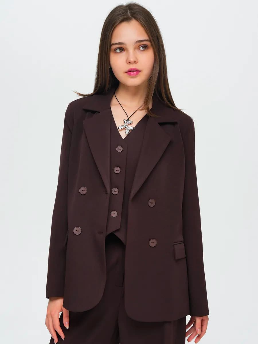 Пиджак для девочки подростка нарядный классический