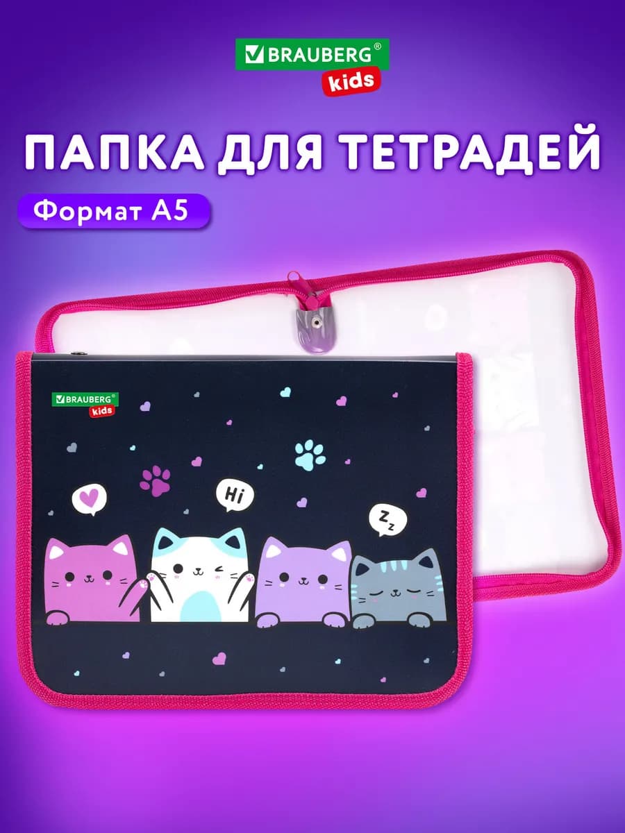 Папка для тетрадей, труда А5 для девочки, канцелярия в школу