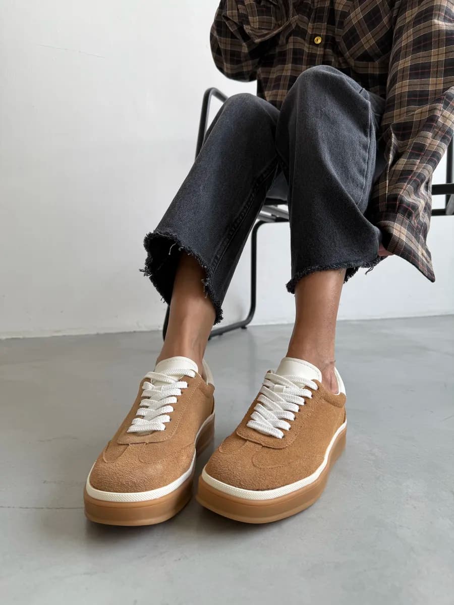 Кеды замшевые натуральные