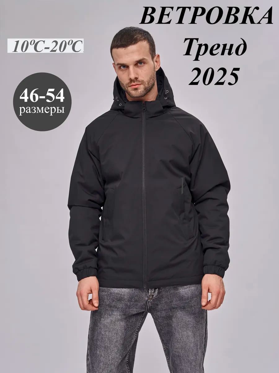 Куртка ветровка демисезонная с капюшоном