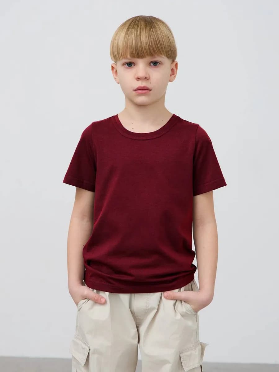 Футболка детская базовая однотонная для детей