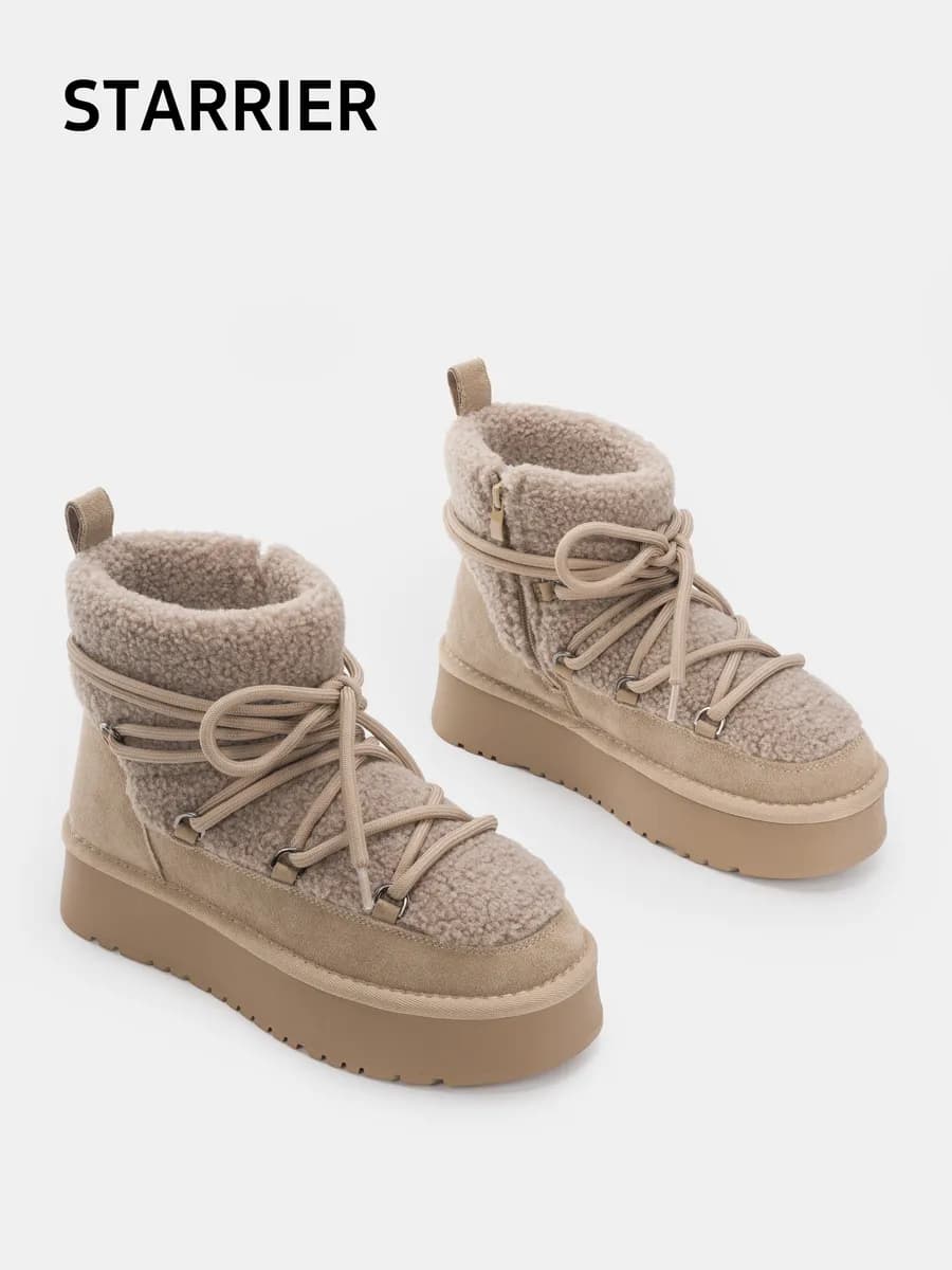 Угги зимние натуральные полусапожки с мехом