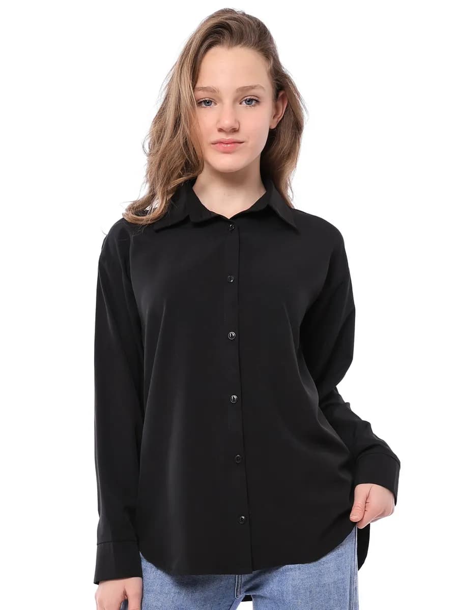 Блузка черная в школу