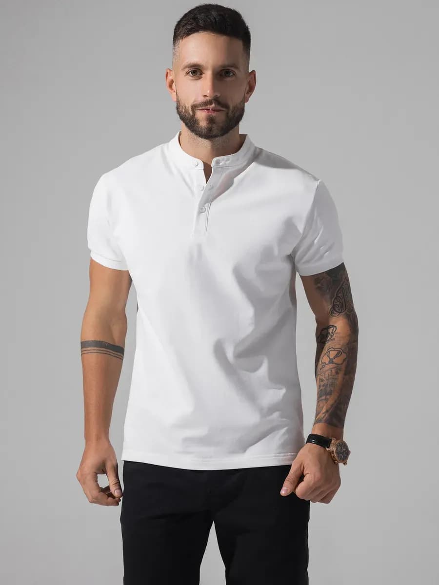 Футболка поло с коротким рукавом хлопок