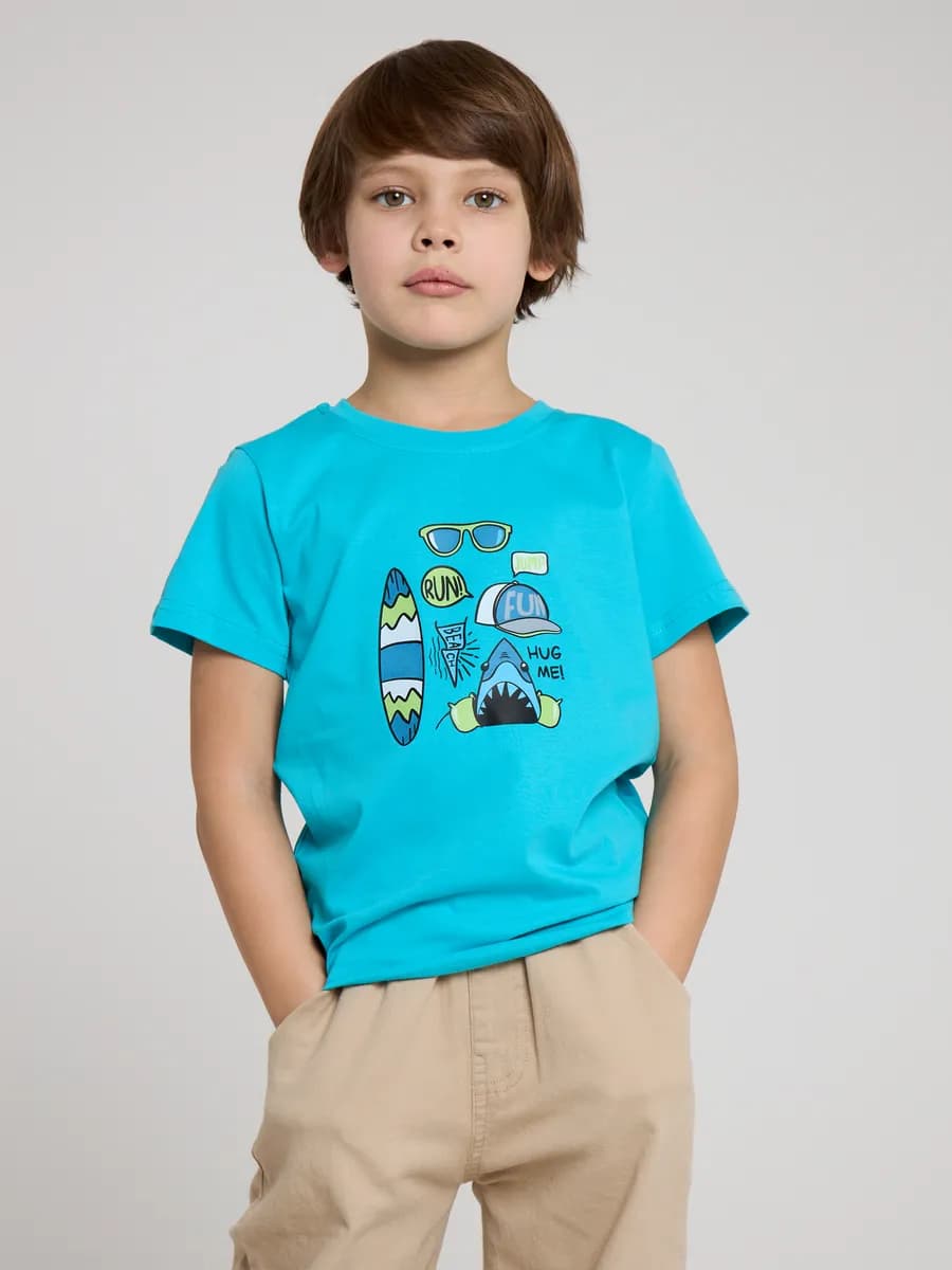 Детская футболка хлопковая 100% с принтом