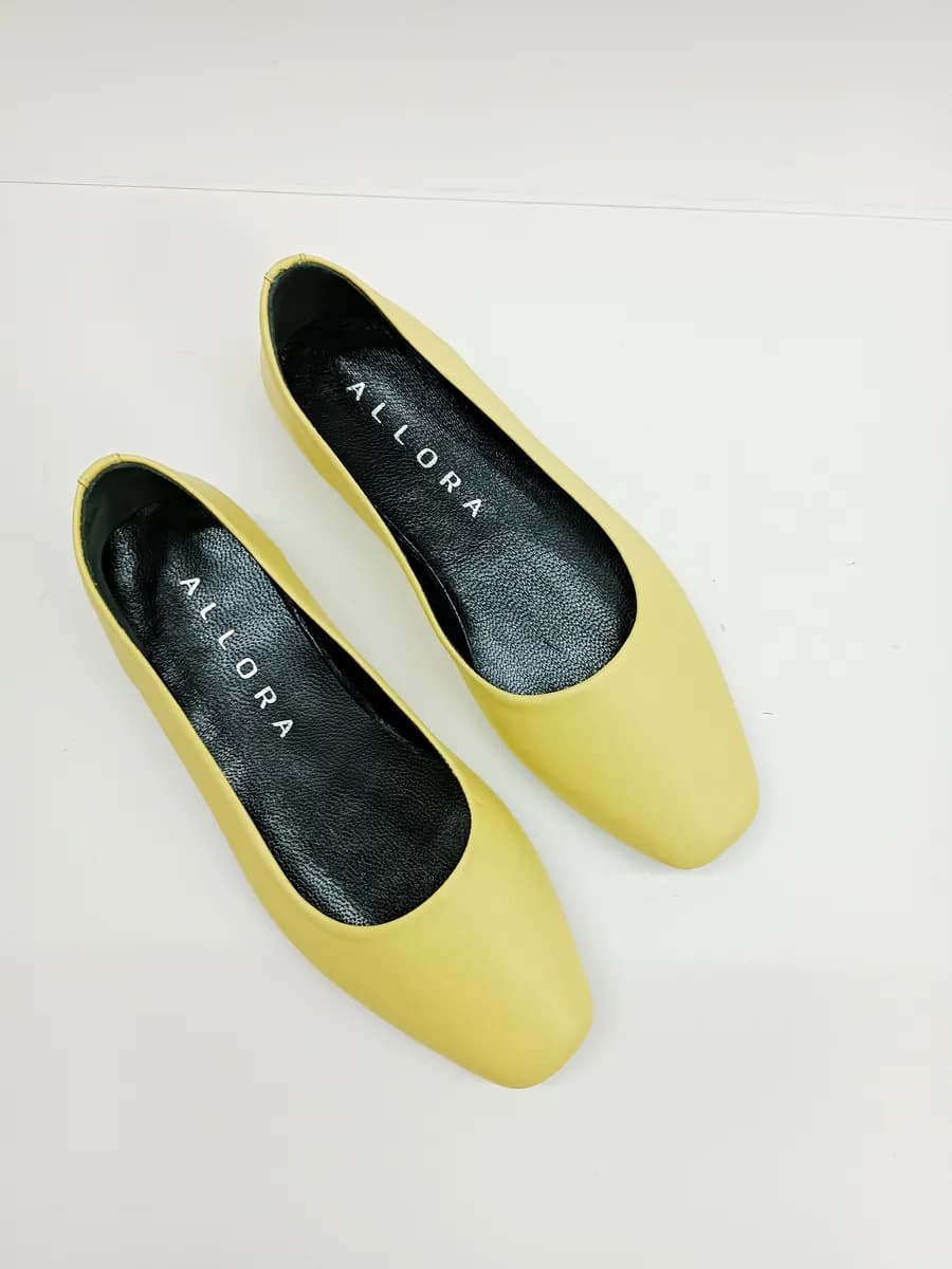 туфли балетки кожаные на широкую ногу