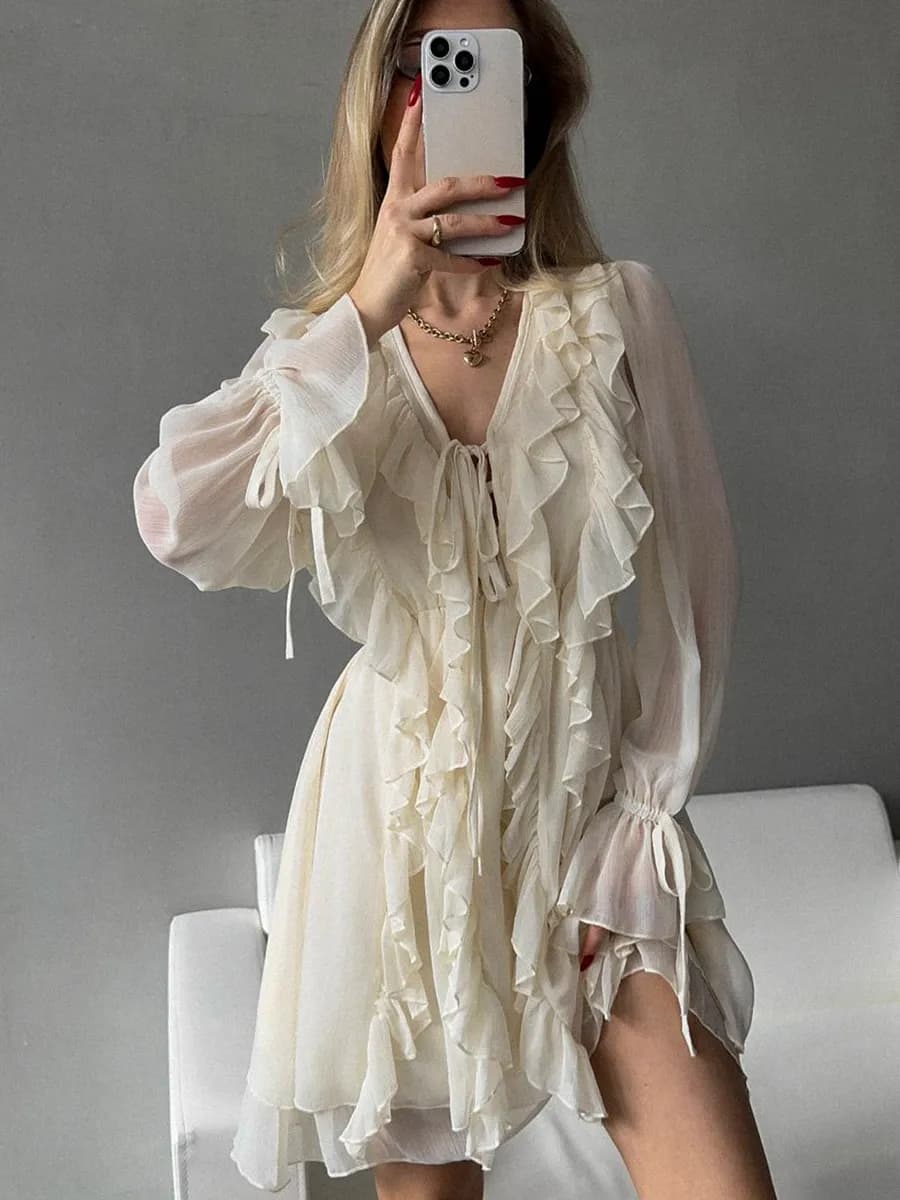 платье летнее с воланами