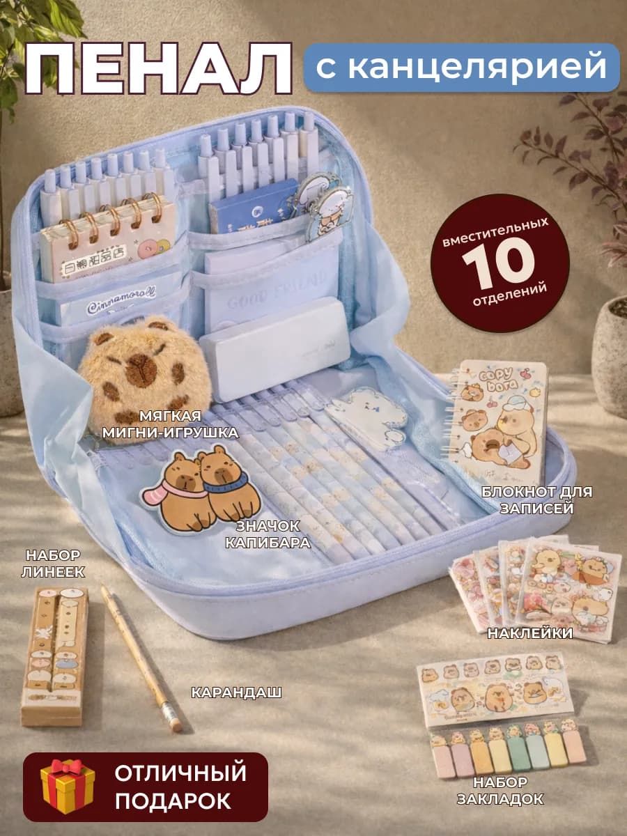 Пенал школьный подростковый набор