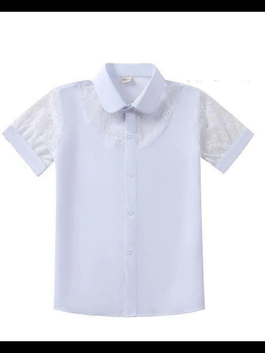 Блузка для девочки с коротким рукавом