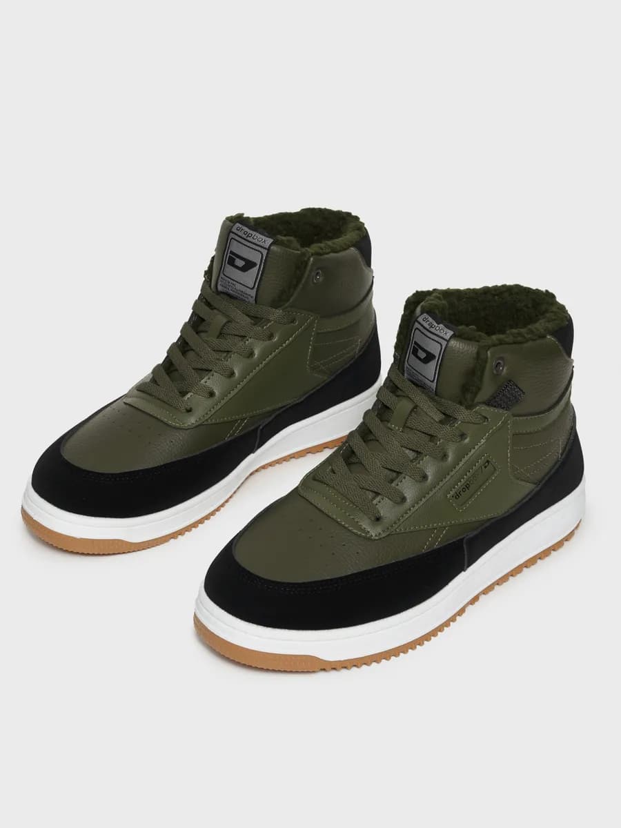 Зимние кроссовки утепленные высокие кеды