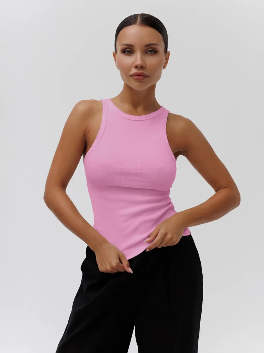 Топ майка в рубчик