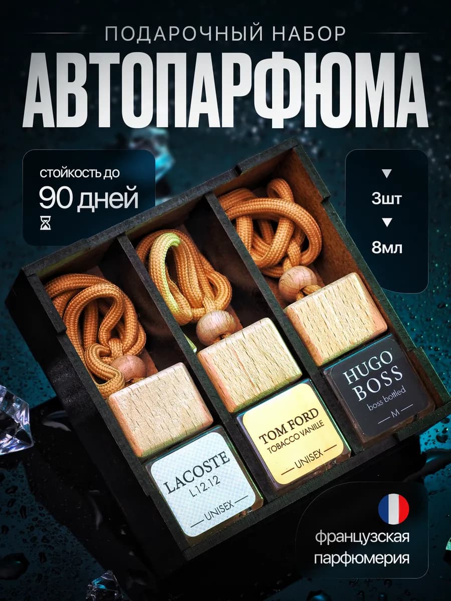 Подарочный набор мужчине автопарфюма на 23 февраля