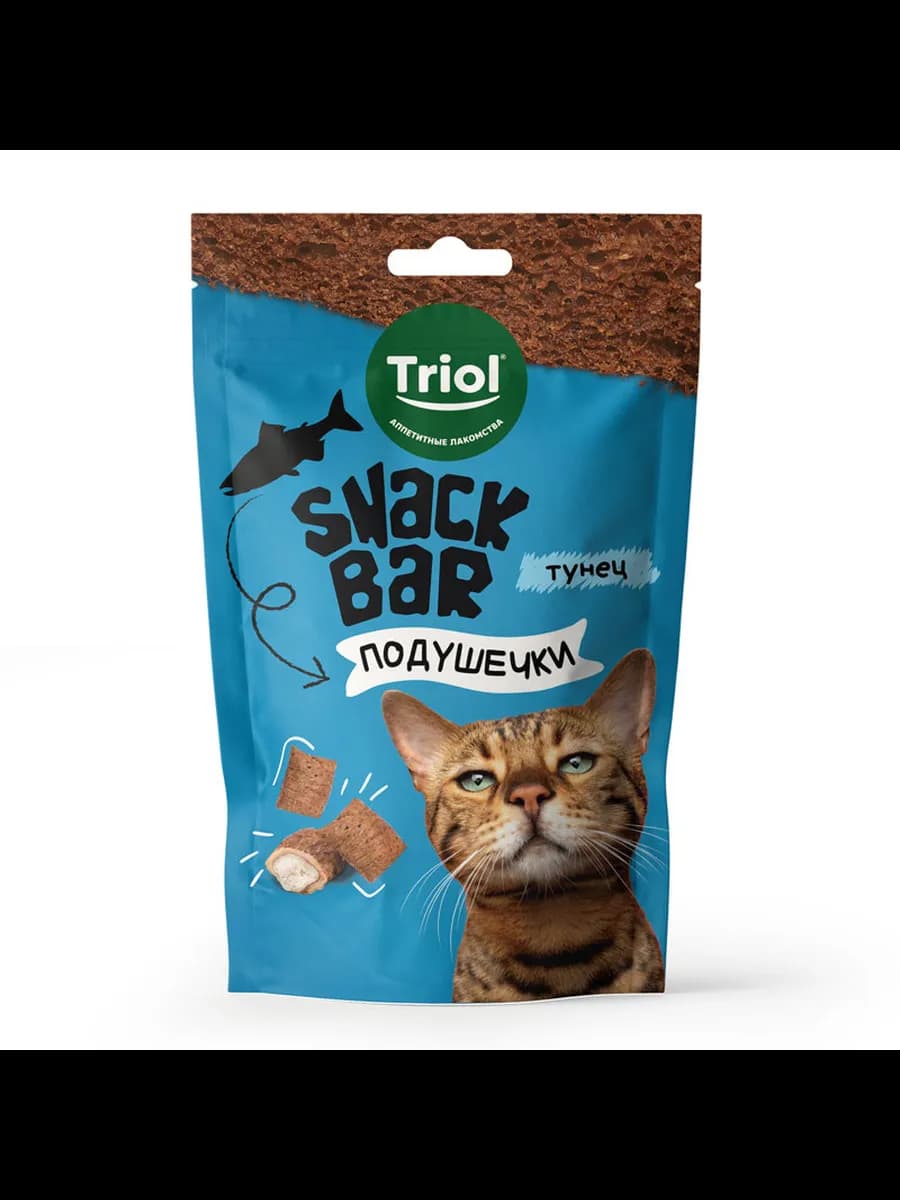 Лакомство для кошек "Мини-подушечки с начинкой из тунца" 30г