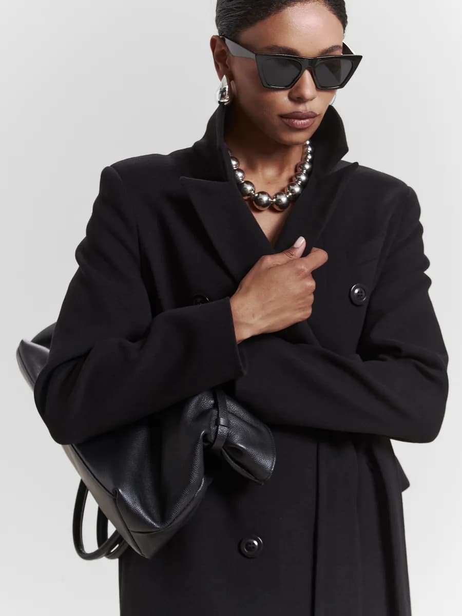 Длинное демисезонное Пальто веснаосень