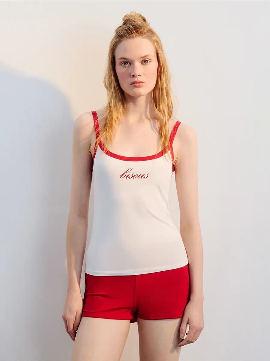 Майка домашняя хлопковая с принтом