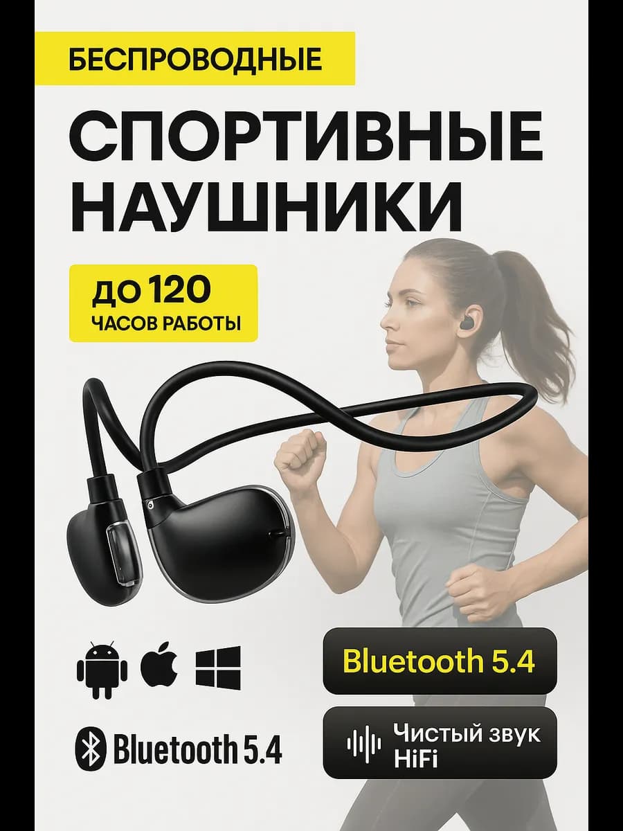 Наушники беспроводные спортивные