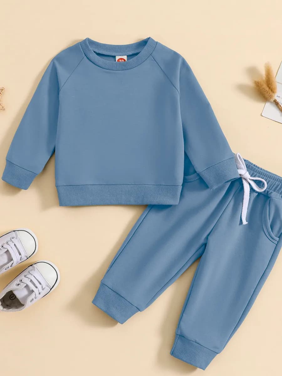Осенний хлопковый детский спортивный костюм в садик