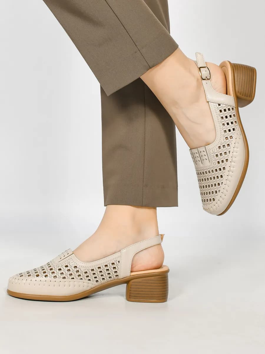 Туфли летние на широкую стопу 36-43р с открытой пяткой