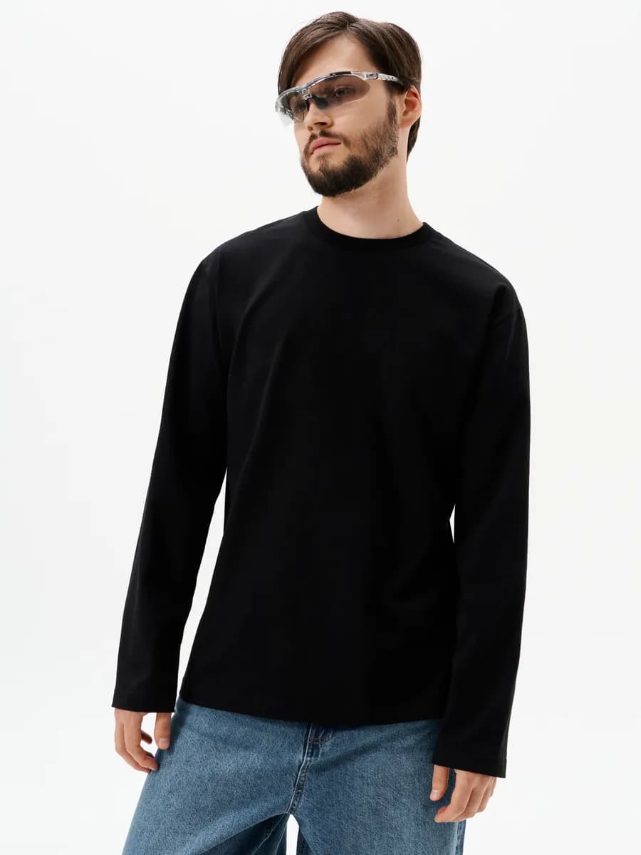 Лонгслив базовый футболка с длинным рукавом