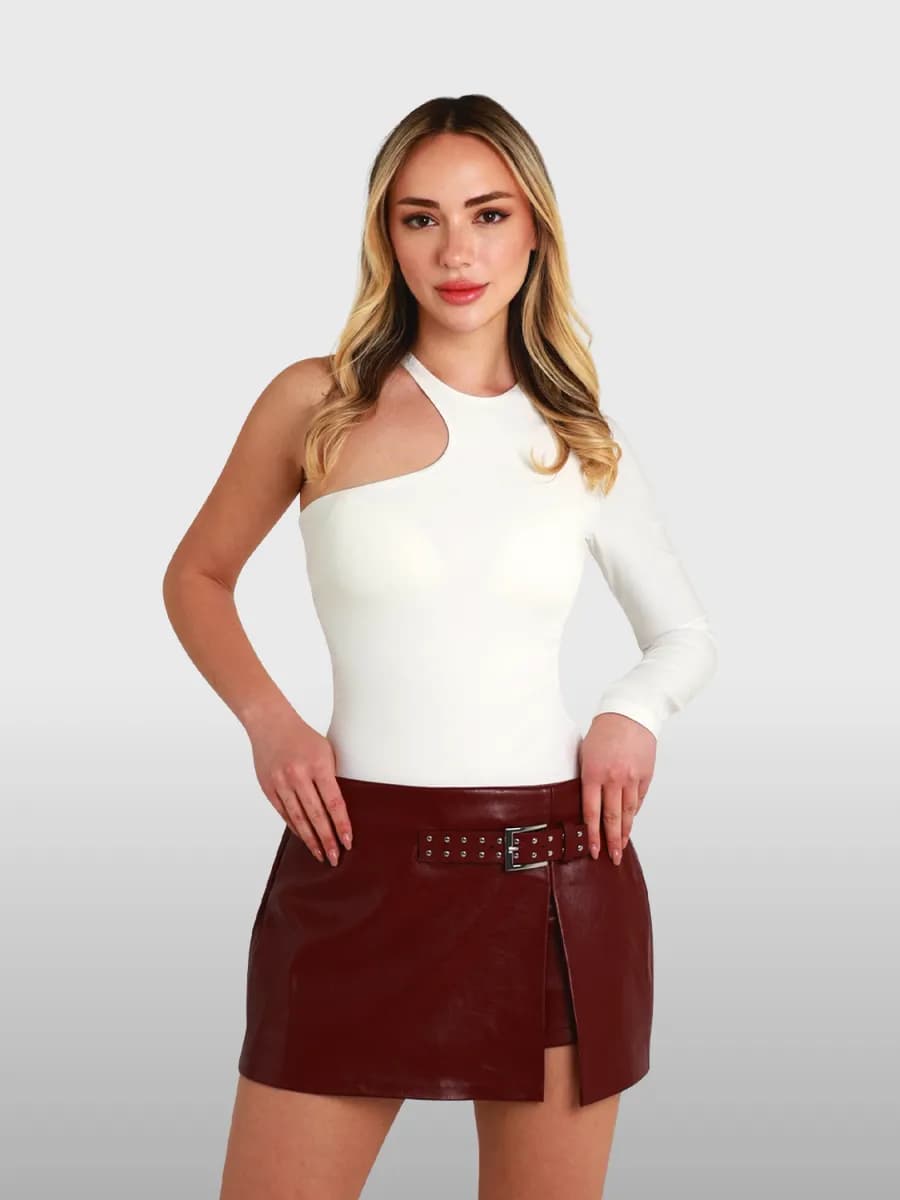 Боди вечернее с длинным рукавом