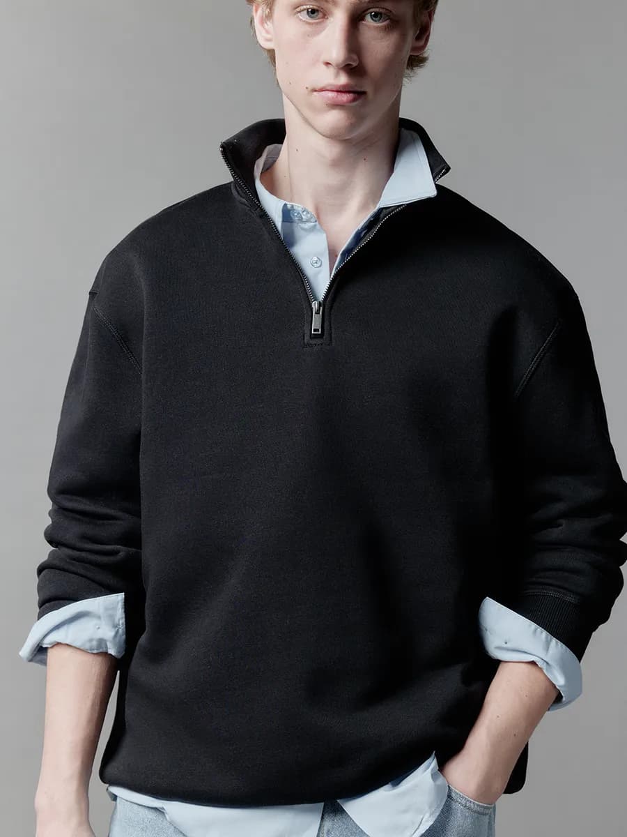 Толстовка полузамок из футера