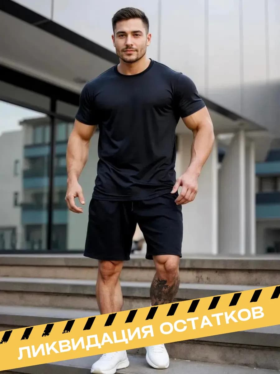 Футболка спортивная однотонная