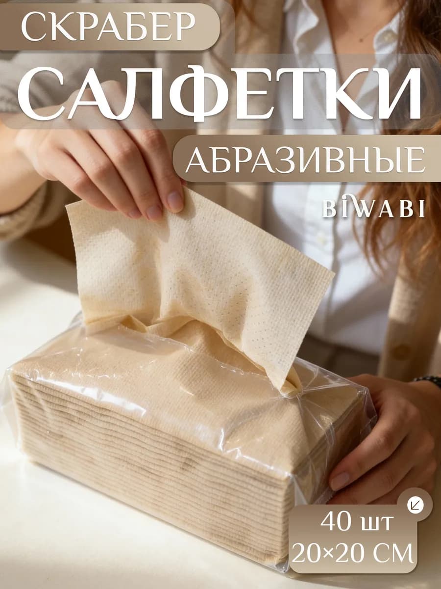 Абразивные скрабер салфетки многоразовые