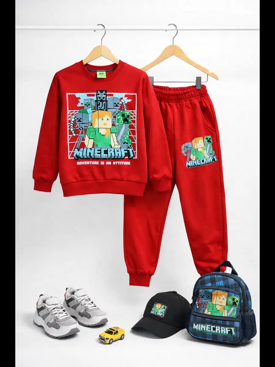 Костюм спортивный с принтом майнкрафта