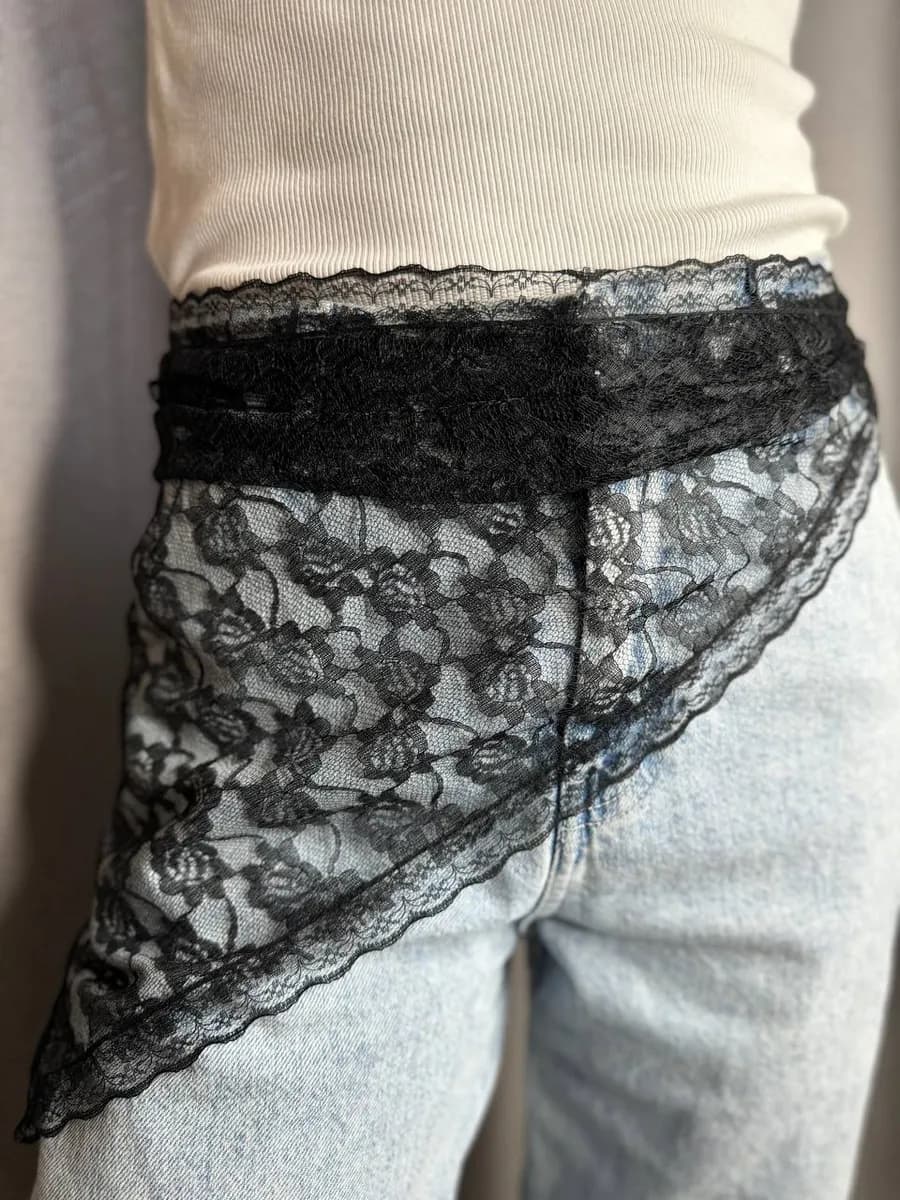 Косынка на пояс на джинсы бандана