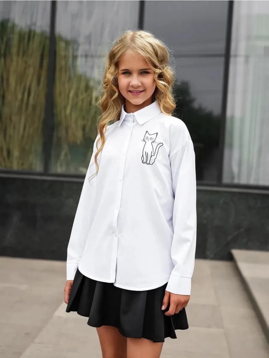 Блузка белая в школу