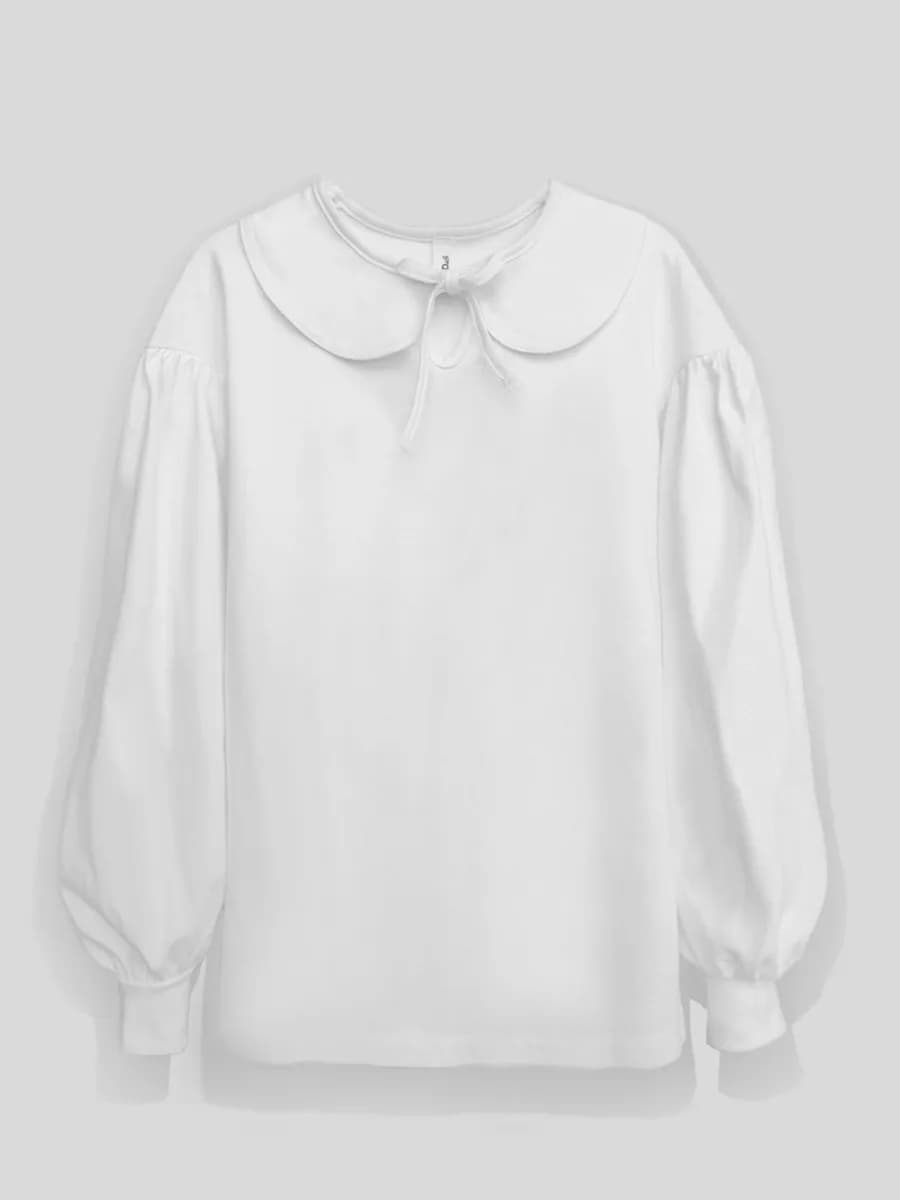 Блузка для школы с воротником