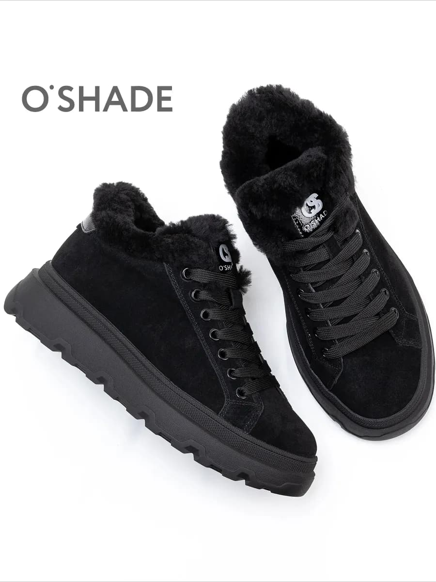 Кроссовки зимние женские ботинки замшевые
