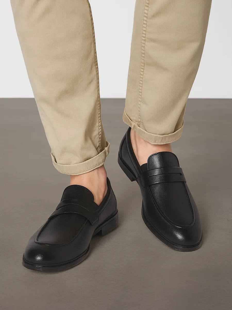 Лоферы мужские классические кожаные