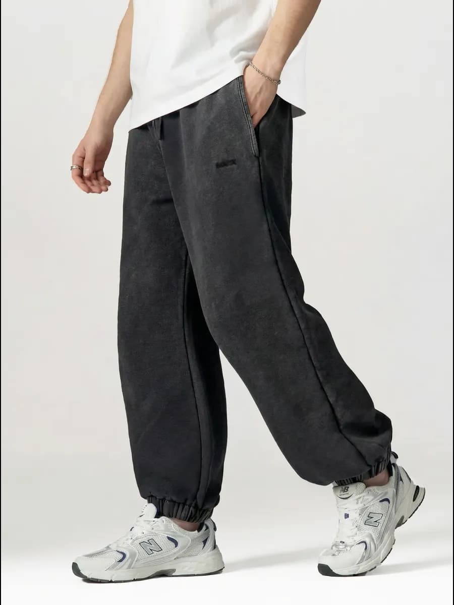 Штаны вареные спортивные джоггеры без начеса