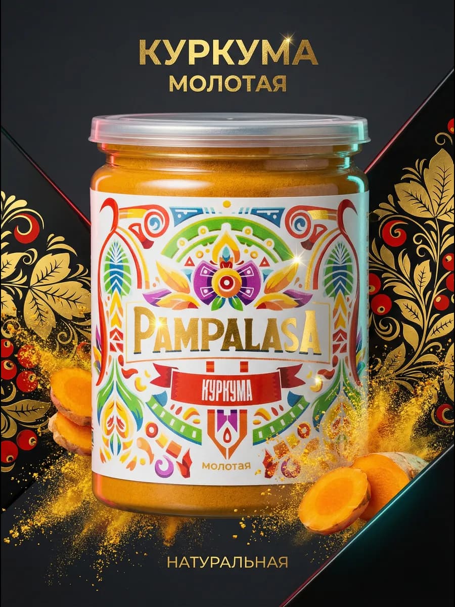 Куркума молотая, натуральная, 190 грамм