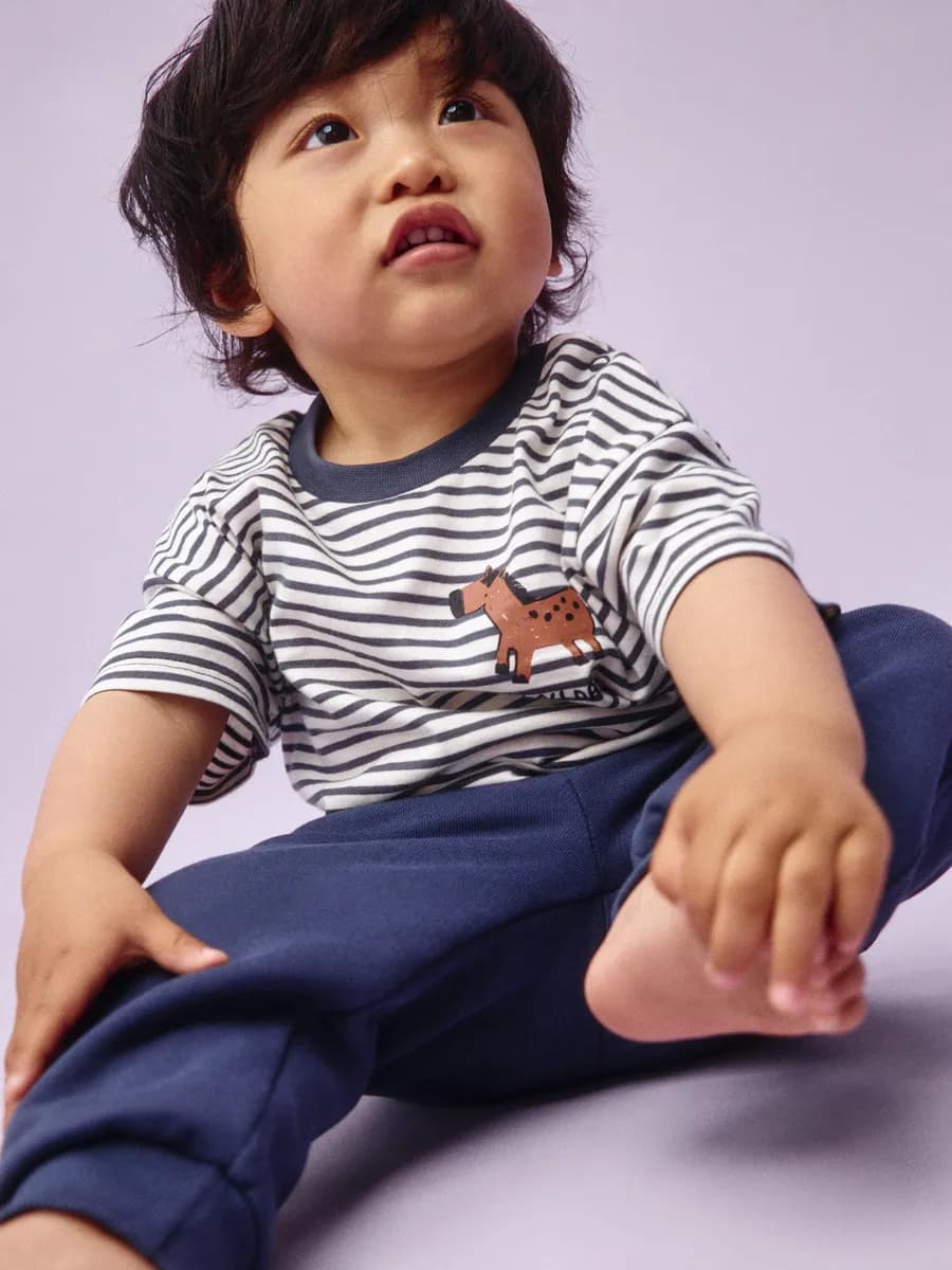 Футболки трикотажные с принтом хлопок набор, 2 шт